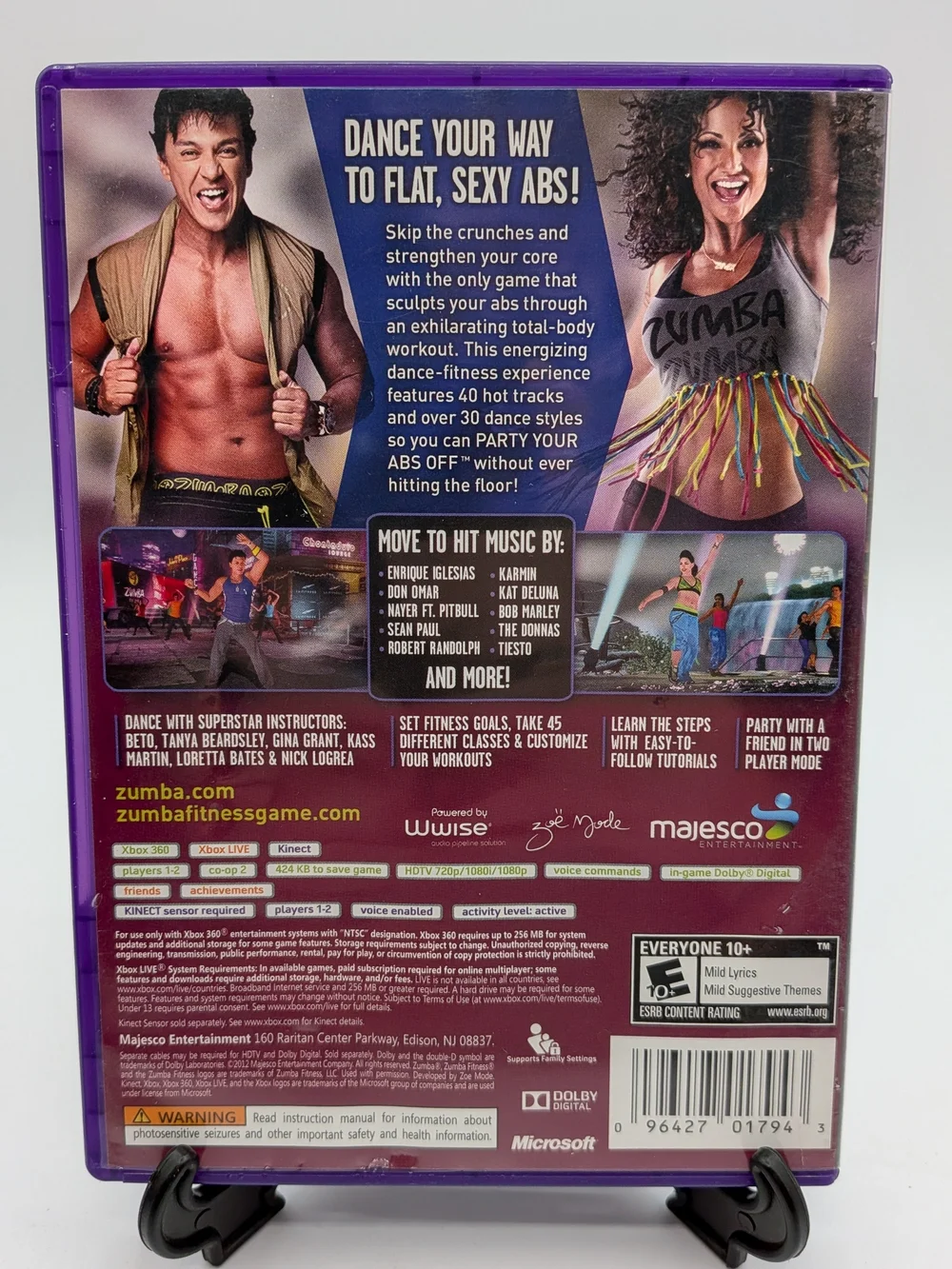 Xbox 360 - Kinect Sports & Adventure! & Zumba Core 3 Game Bundle